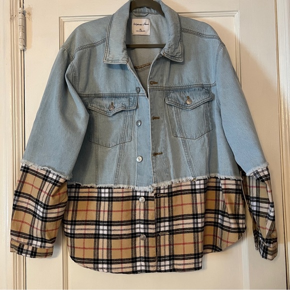 Highway Jeans Denim & Plaid Button Down
Shacket - Picture 2 of 10